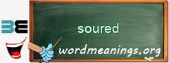 WordMeaning blackboard for soured